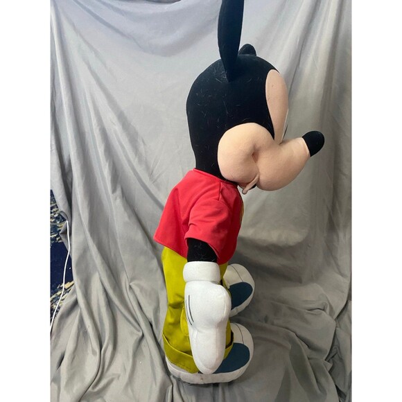2000 Mattel Jumbo MICKEY MOUSE Fisher-Price Stuffed Plush Toy Disney 25in Large - Picture 12 of 12